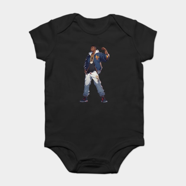 Black Power Baby Bodysuit by animegirlnft